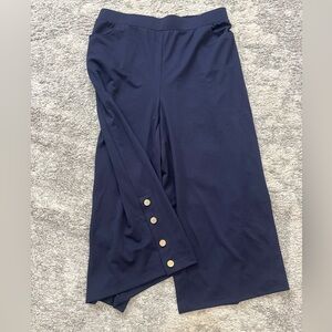 BloomChic New Navy Nautical Button Wide Leg Trousers Woman 18-20